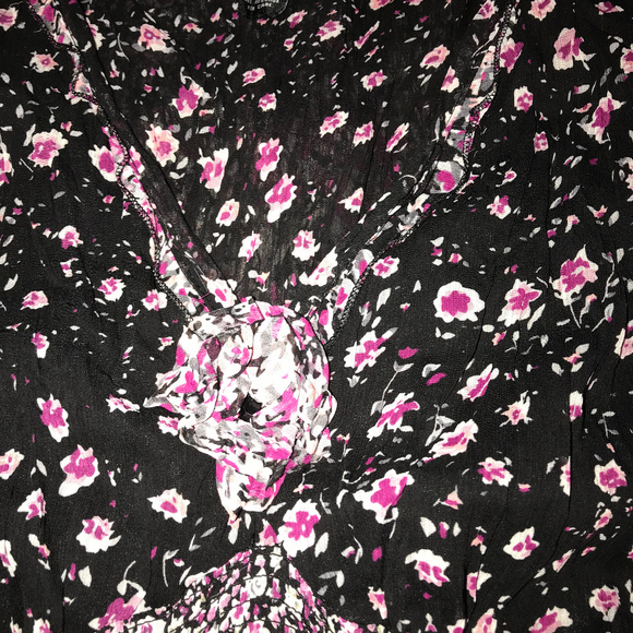 Kaktus Black and Pink Floral Tunic - Picture 4 of 7